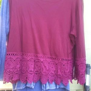 Sold Boo Hoo lace top